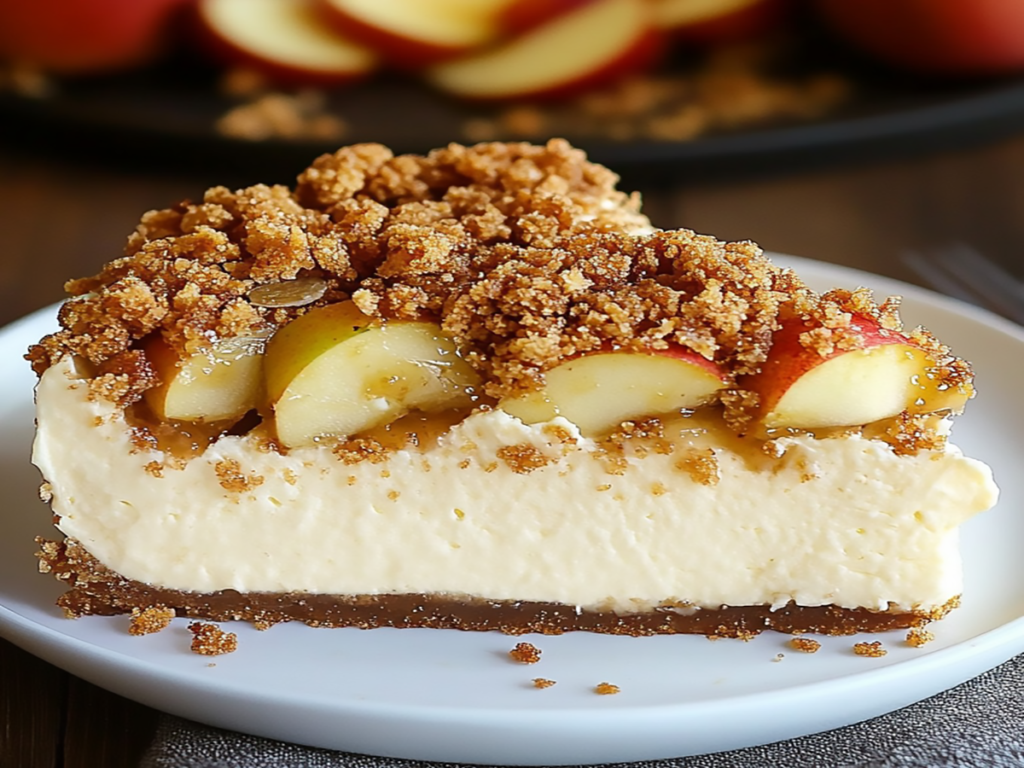 Apple Crisp Cheesecake