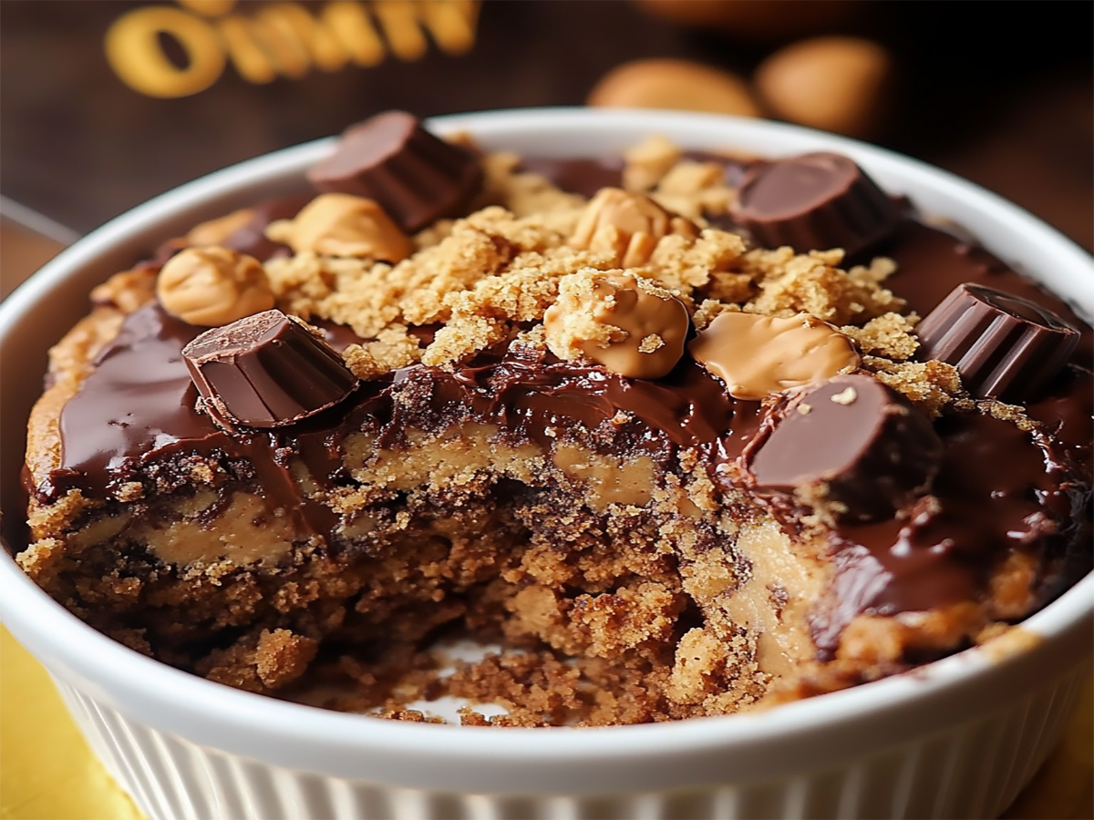 Peanut Butter Cup Dump Cake