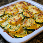 Zucchini and Yellow Squash Au Gratin