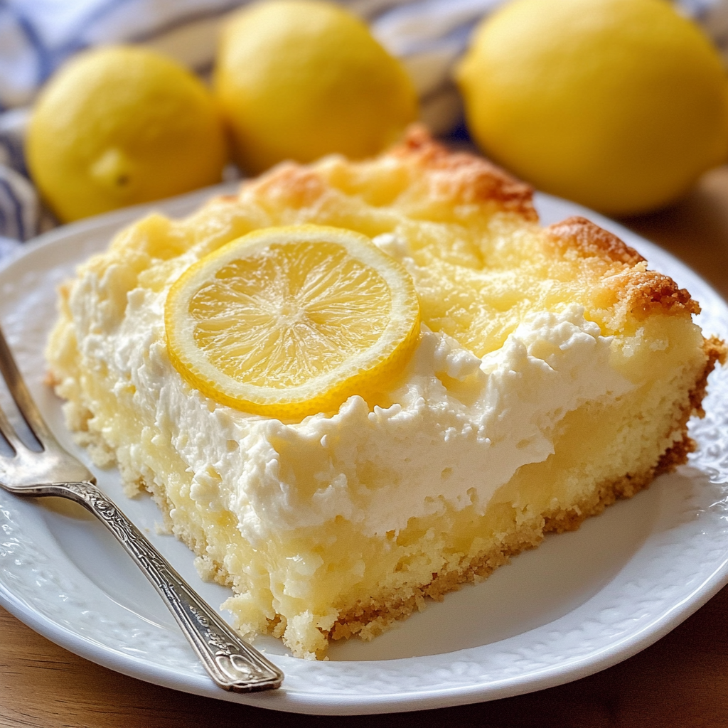 Lemon Cream Cheese Dump Cake