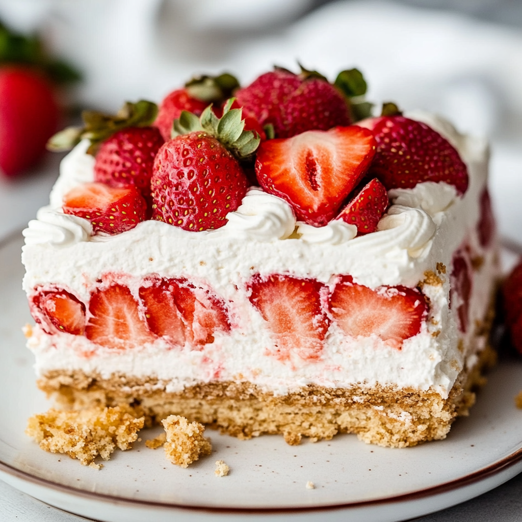 Strawberry Shortcake Icebox Cake
